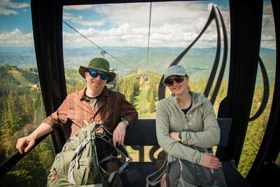 339bfb 20140716 fred child and suzanne schaffer ride the gondola