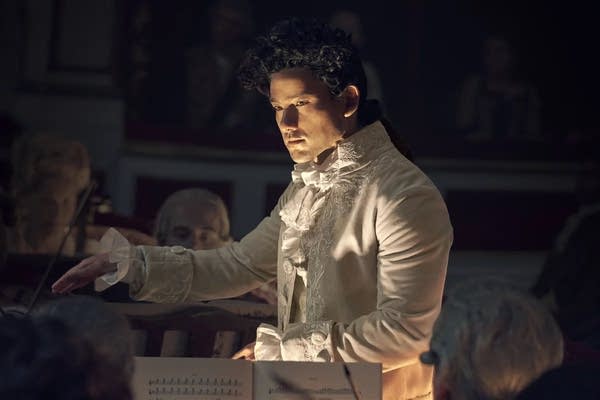 Poster Will Sharpe plays Mozart in the Starz series Amadeus