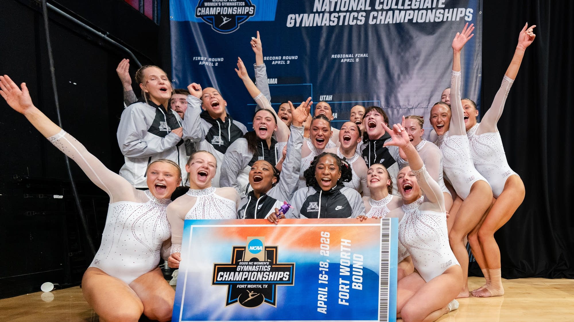 Minnesota earns its 1st NCAA finals appearance in women's gymnastics, joins Oklahoma, Florida, LSU