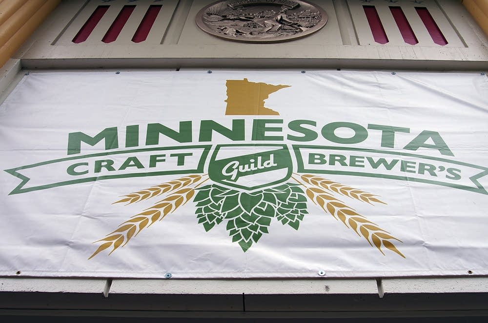 A banner at the State Fair