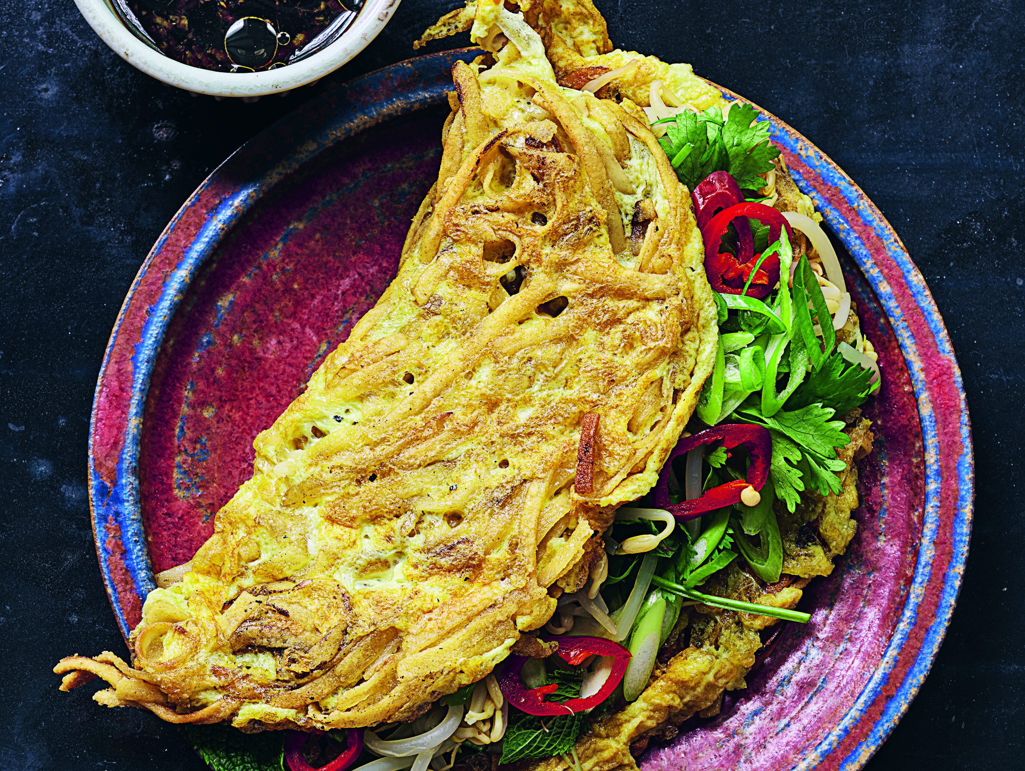 WNK_Crispy noodle omelette