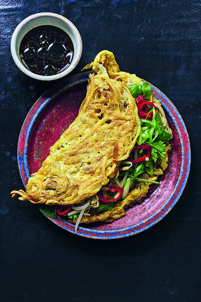Crispy Noodle Omelette