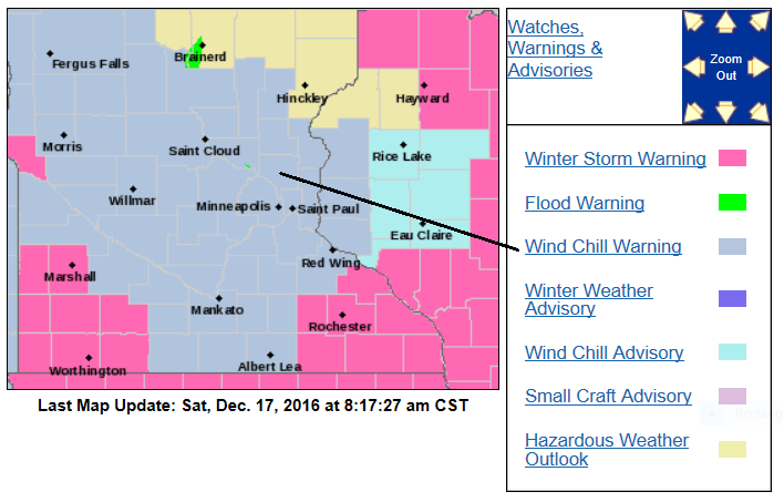 Cold temps and dangerous wind chills