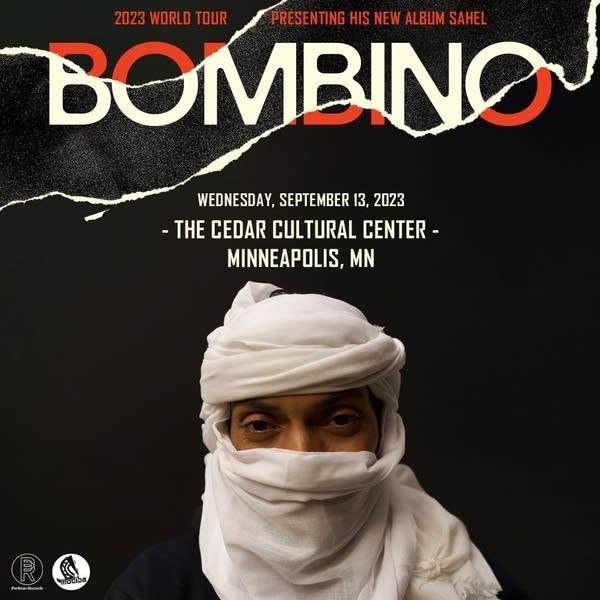 Tour poster for Bombino at the Cedar 2023