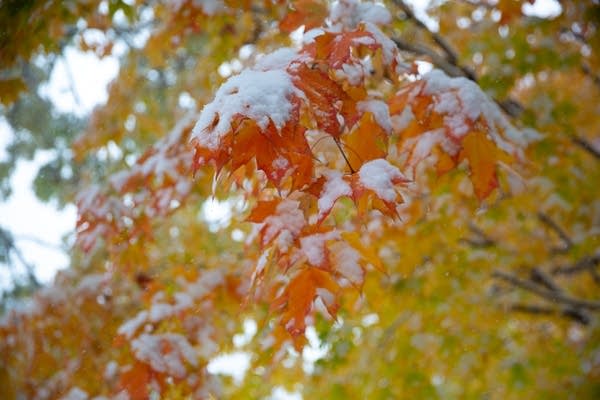 Snow showers possible Monday, then warmer Tuesday