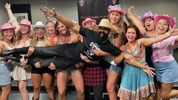 Tennessee native Justin Lee Williams teaches line dancing at everything from bachelorette parties to corporate retreats. 