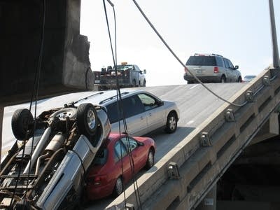 Cars on the bridge