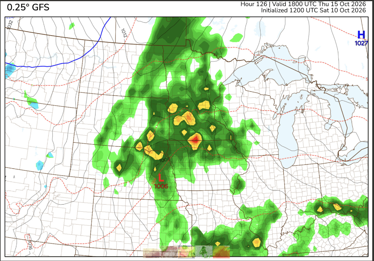 There is a chance for statewide rain showers on Thursday, though models differ in agreement on this, so there remains some uncertainty.