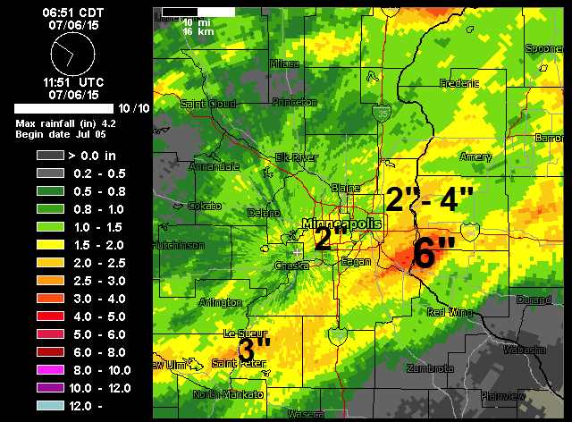 Extreme rainfall gives way to drier skies tomorrow