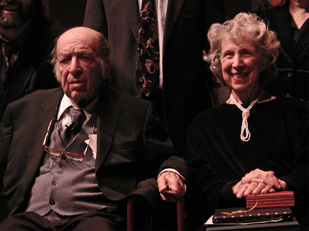 Hurwicz and wife