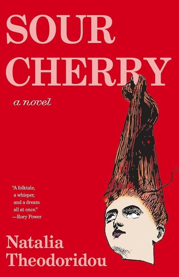 A book cover of the novel "Sour Cherry"