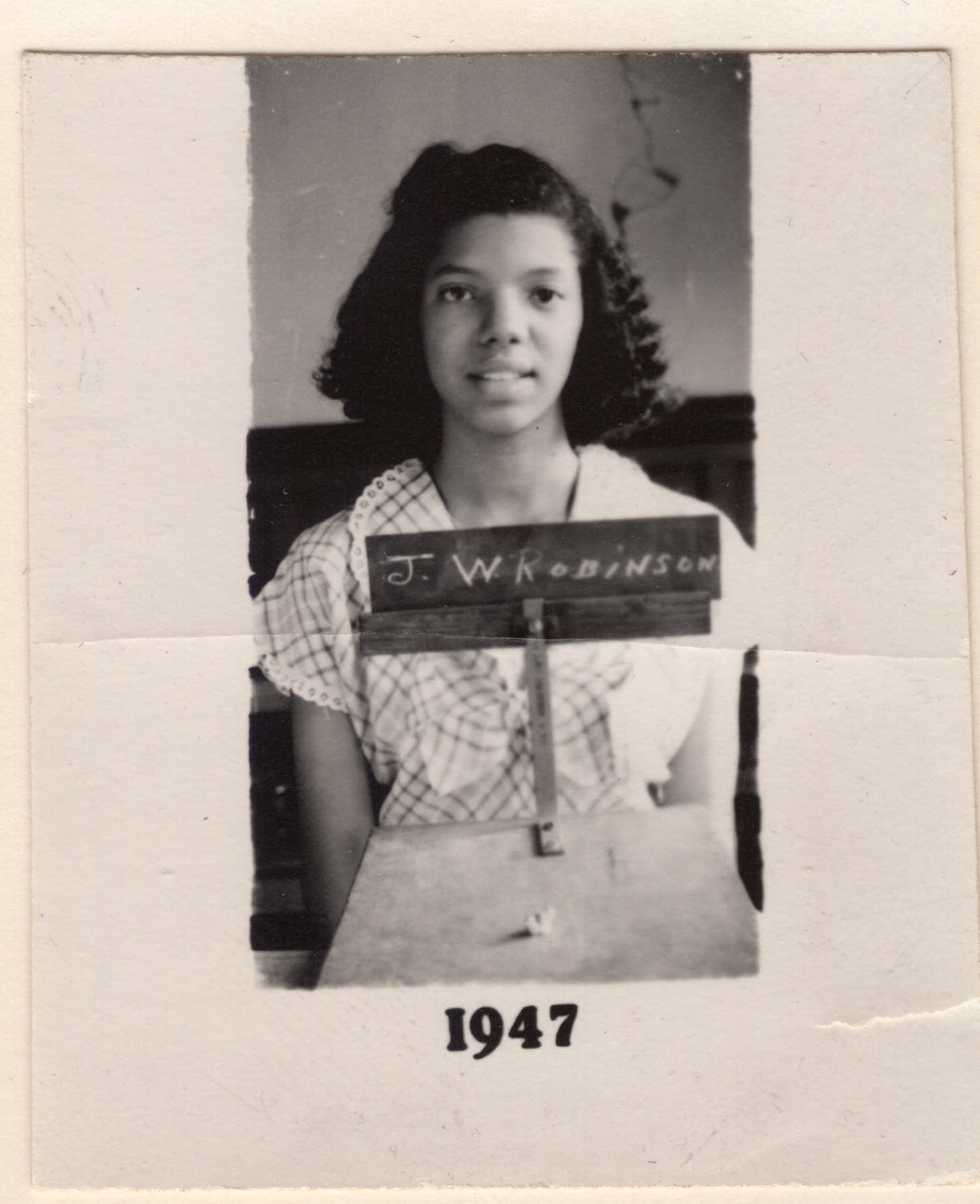 Josie Johnson in her freshman year at Fisk University in 1947.