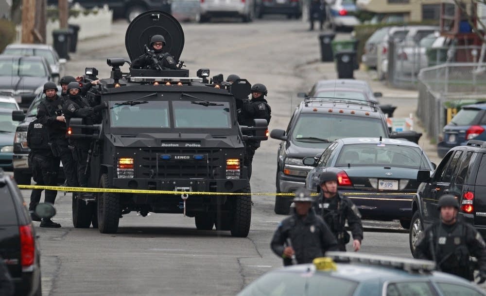 Police in tactical gear