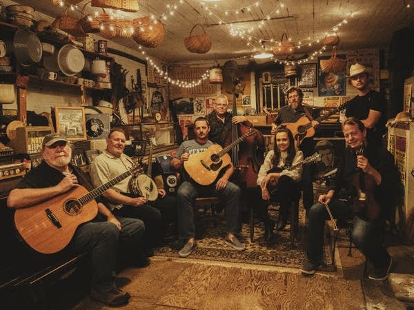 Sturgill Simpson (seated at center with guitar) assembled an all-star crew of bluegrass players to help him reimagine songs selected from across his own acclaimed -- and genre-defying -- albums.