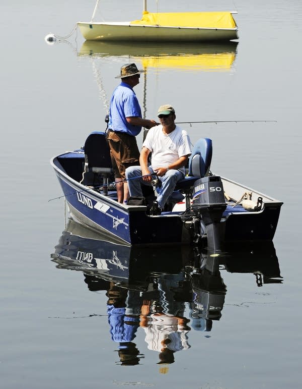 Fishing on Lake Calhoun