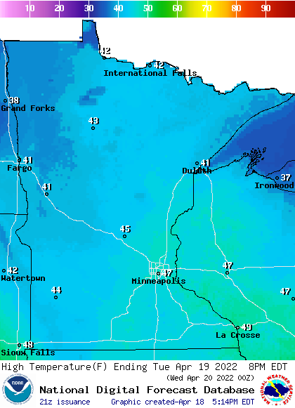 Tues HIGHS