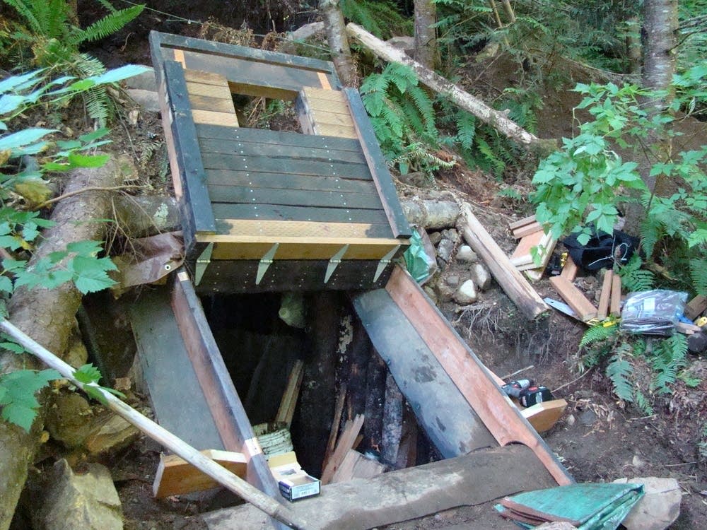 The door to the bunker