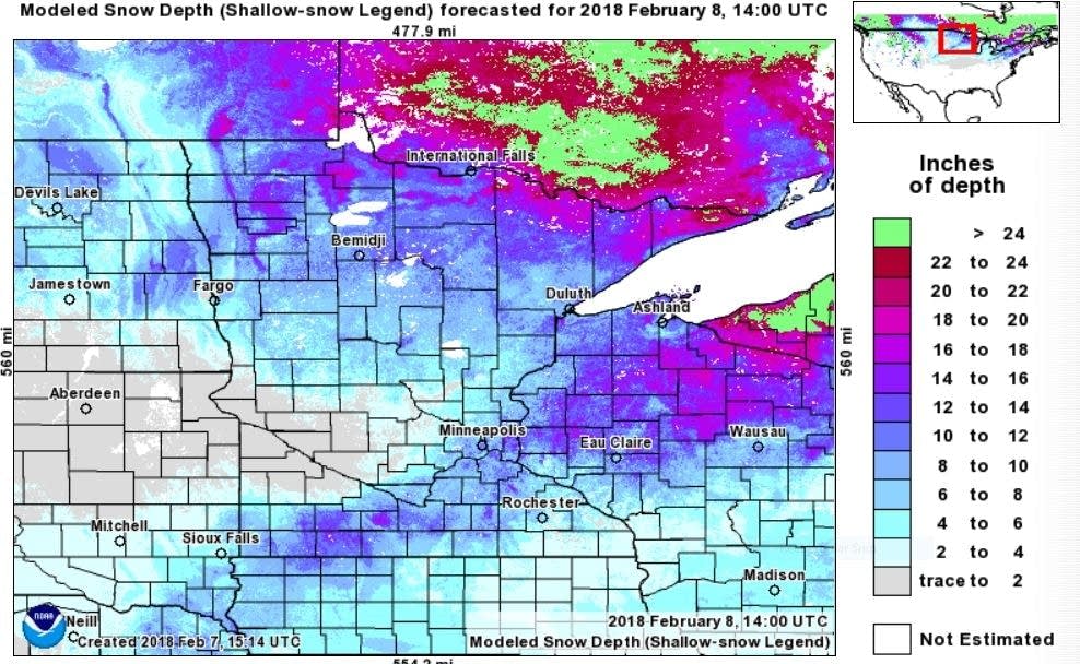Heaviest snow far southern Minnesota; milder temps by Sunday MPR News