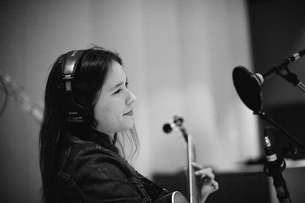 Anna Stine performs at The Current studio for Radio Heartland