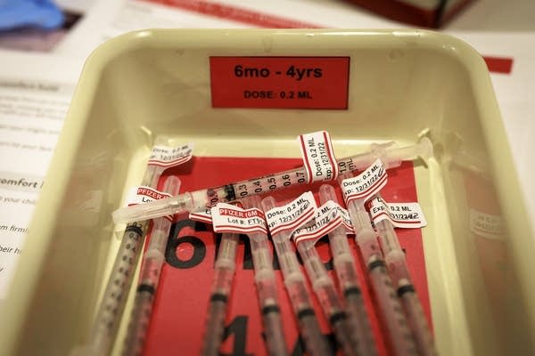 syringes are seen