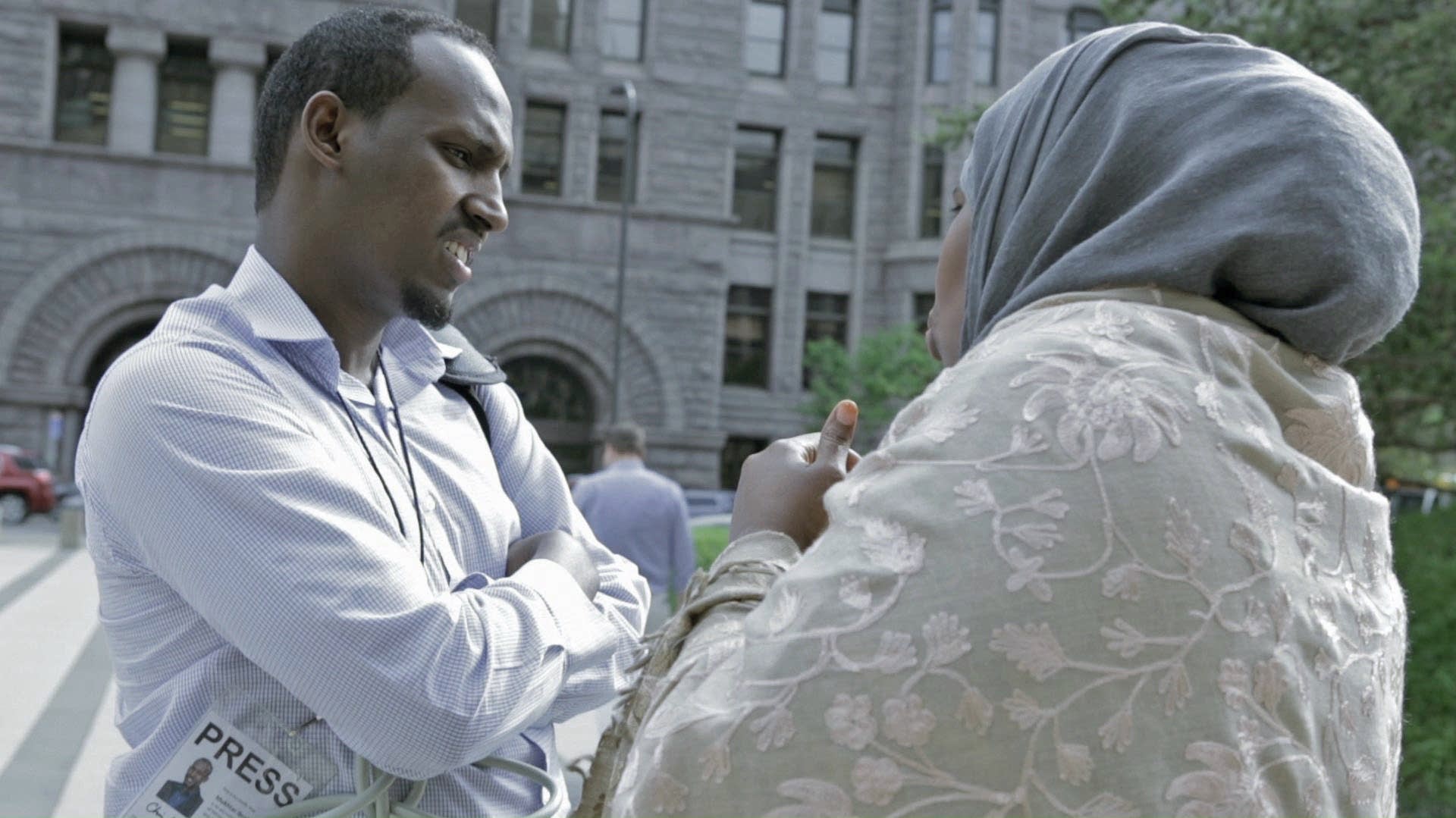 Reporter Mukhtar Ibrahim talks with Ayan Farah.