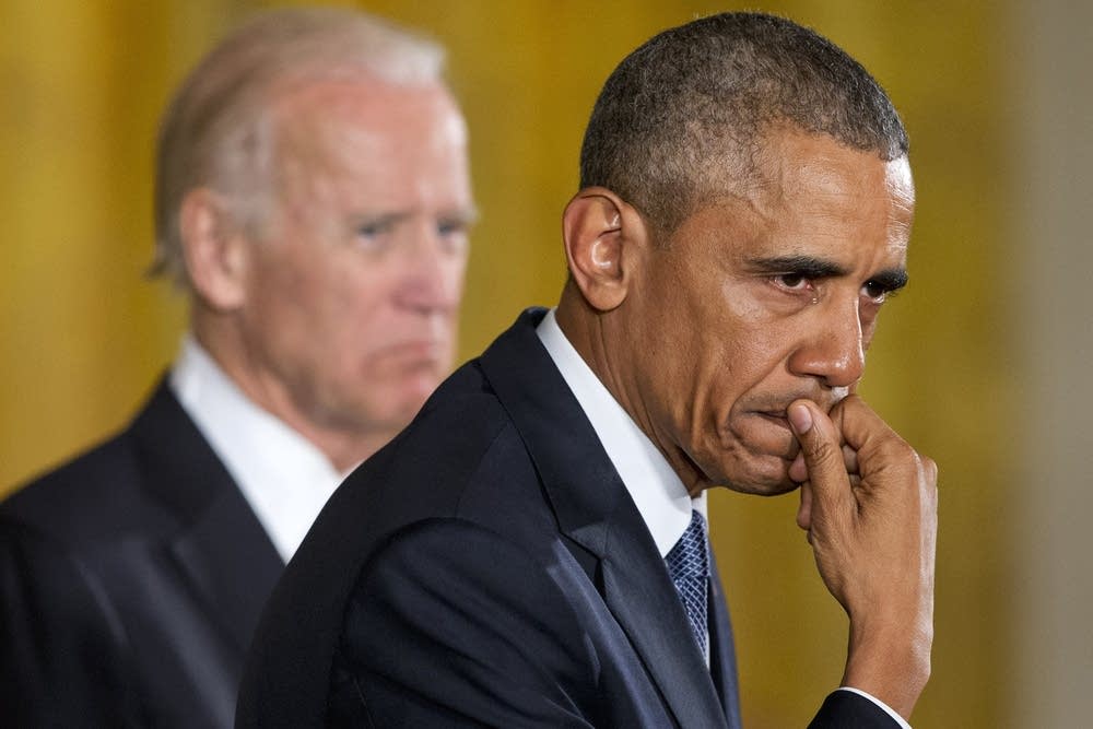 Barack Obama with Joe Biden
