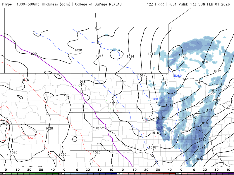 Forecast precipitation Sunday 8 a.m. to 6 p.m. 