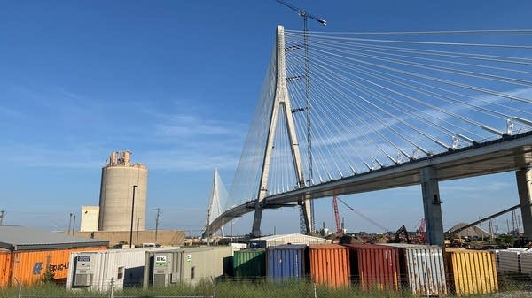A bridge at the center of trade tensions