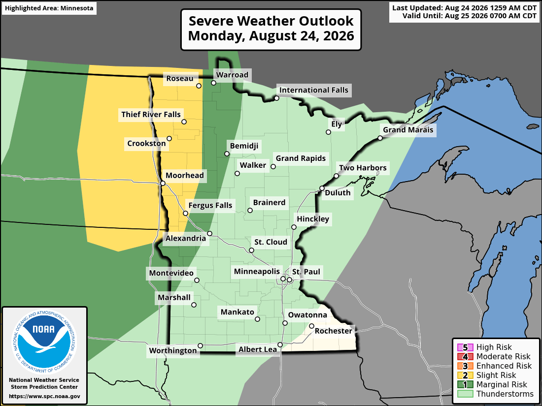 Severe weather threat for Monday