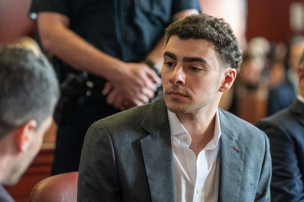 A man in court