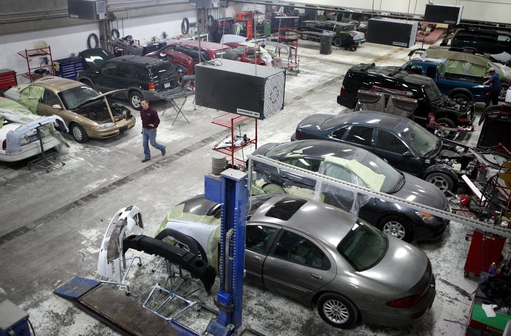 Auto body area