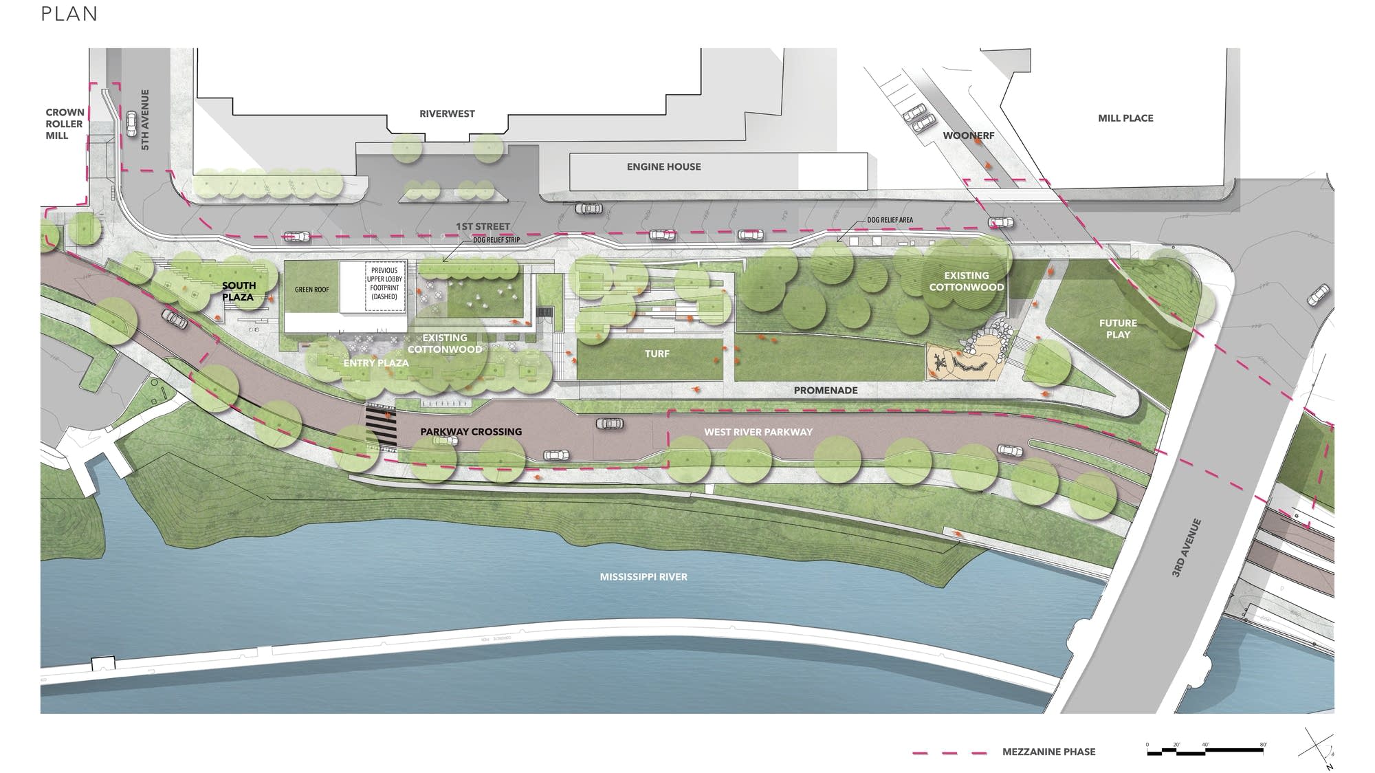 Rendering of planned Water Works redevelopment