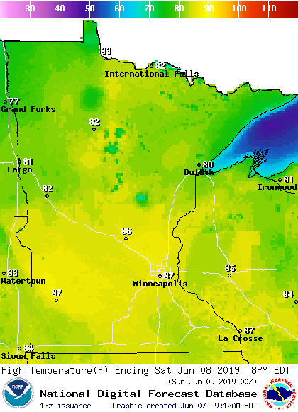 Very summery through Saturday; cooler on Sunday