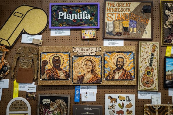 Crop artwork at the state fair