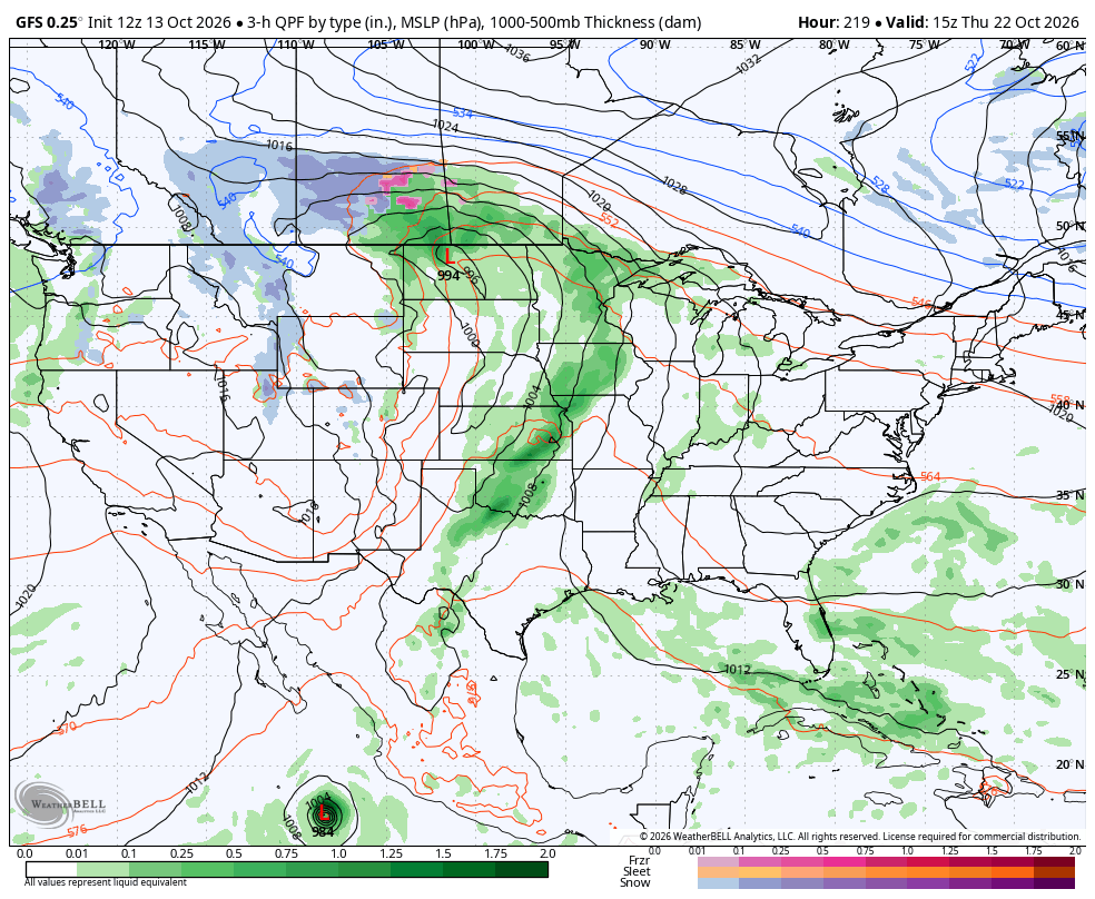 Large storm across America