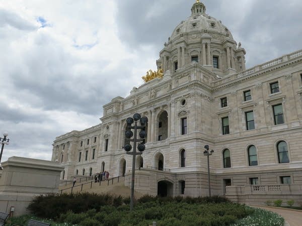 The Minnesota Capitol under a cloudy sky