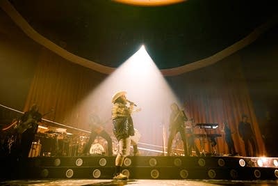 teddy swims and his band performing on stage