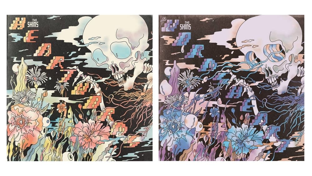 The Shins Heartworms (2017) and its flipped version, The Worms Heart (2018).