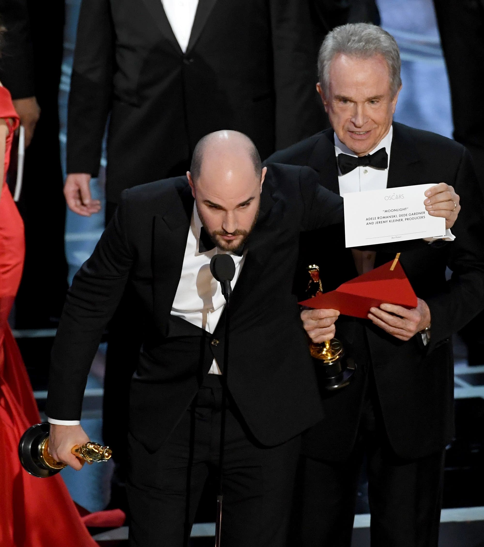 "Moonlight" announced as actual Best Picture winner