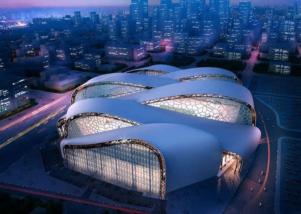 NFL - Field view of the Minnesota Vikings new stadium.