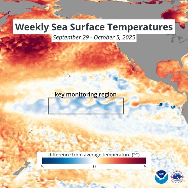Sea surface temperatures- Sept 29 through Oct 5