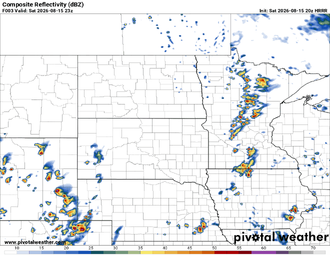 Forecast precipitation Saturday 6 p.m. to Sunday 2 a.m.
