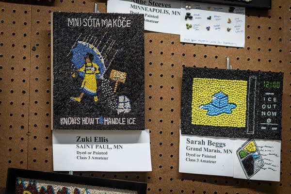 Crop artwork at the state fair