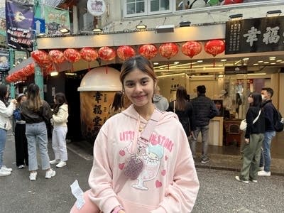 Tourist Siti Nur Masyitah avoids drinking bubble tea in her native Malaysia too often because of the sugar levels. (Jennifer Pak/Marketplace)