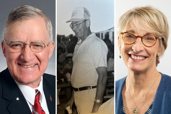 Three photos of three different people.
