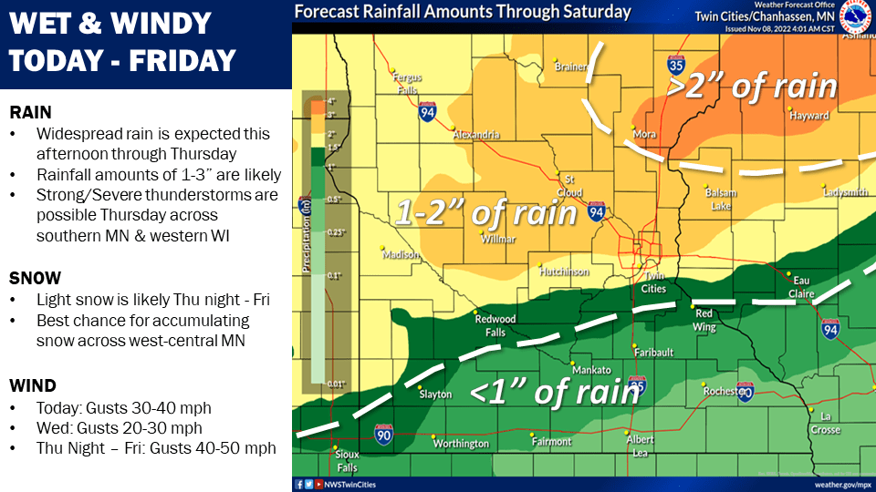 NWS precip totals
