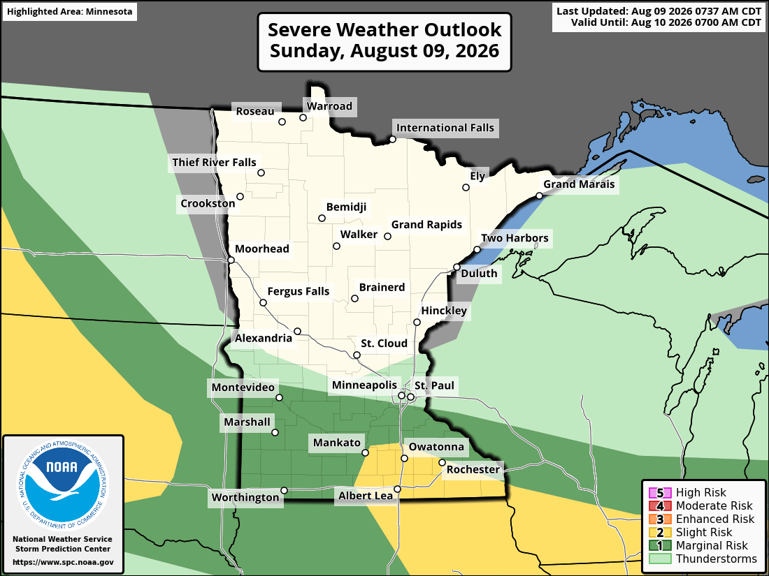 Severe weather threat for Sunday