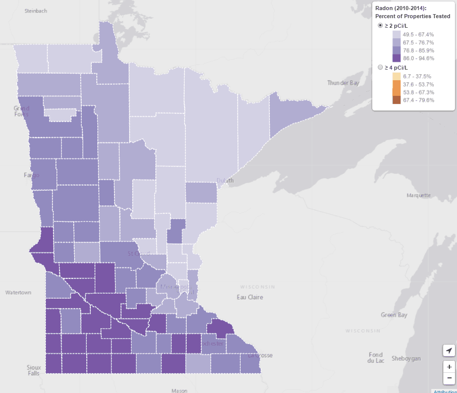 Radon across Minnesota