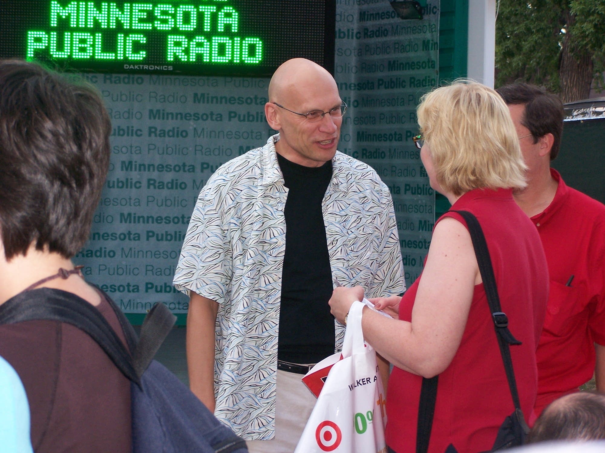 Mark Wheat at the MPR booth in 2006