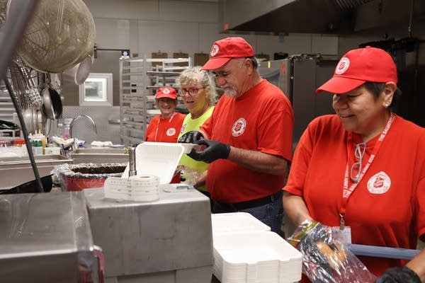 People prepare meals